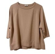 BRUNELLO CUCINELLI 100% Cashmere Camel Pullover Sweater