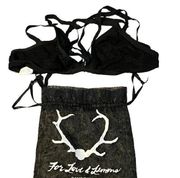 For Love and Lemons Bralette Skivvies  XS New with Tags and Bag