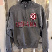 Jansport Indiana University Hoosiers IU 1/2 Zip In Grey Size Small