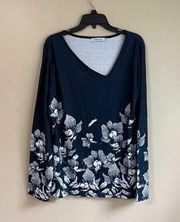 Misslook 2XL navy long sleeve top