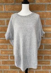 Alice + Olivia Wool Gray Sweater Poncho Dolman Xs