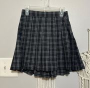 Plaid Pleated Skirt