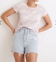 High Rise Distressed Mom Jean Short