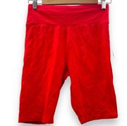 Wild Fable Cherry Red Mid Rise Athletic Biker Shorts Size M NEW