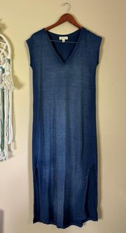 Cloth & Stone Nila Maxi Dress Blue Size XS