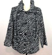 Elementz Jacket in Black&White Zebra Print Size M