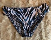 La Blanca Women's Reversible Animal Instinct Side Shirred Bikini Bottom NWT