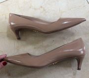 Prada Nude Patent Kitten Heels with Box Sz EU38.5