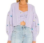 For Love and Lemons lilac Sutton cardigan