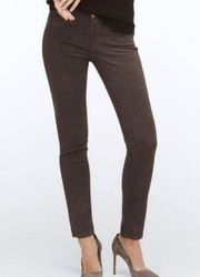 AG Adriano Goldschmied The Stilt Cigarette Leg Brown Skinny Pants - Women's 26