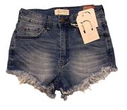 High Rise Jean Shorts