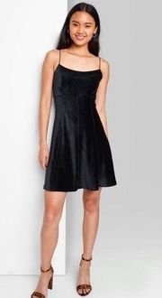 NWT Women's Sleeveless Seamed Dress - Wild Fable - Black