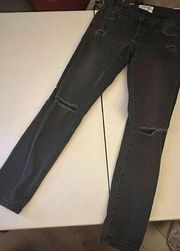 One x one teaspoon black distressed jeans 24