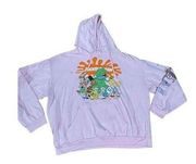 Nickelodeon light pink classic cartoons graphic hoodie XL rugrats hey Arnold inv