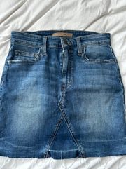 mini denim skirt