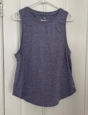 Brushed Tech Jersey Tank Heather Purple