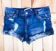 // Dark Blue Jean Shorts