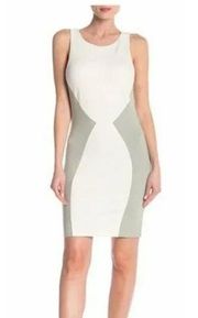 Tart Sleeveless Two Tone Colorblock Sheath Dress Size S