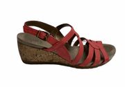 Novak Coral Wedge Slingback Sandals Size 8.5M