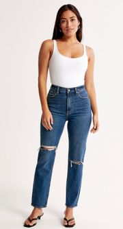 Abercrombie & Fitch Ankle Straight Curve Love Jeans