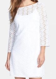 Topanga Crochet Lace Dress Resort White Lace