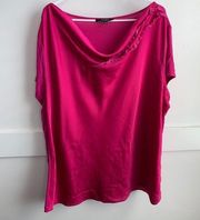 Alex Marie Pink Short Sleeve Blouse