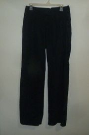 Joie Pants Navy Tie Waist Loose Straight Leg 6