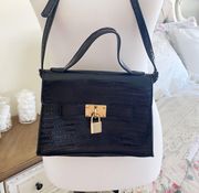 Faux Leather Crossbody Bag