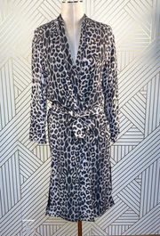 AllSaints Esme Leopard Printed Long Sleeve Kimono