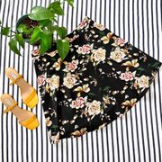 Glamorous Akelia Flare Black Floral Skirt