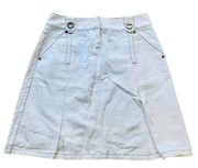 Cabi White 100% Cotton Denim Skirt Size 4