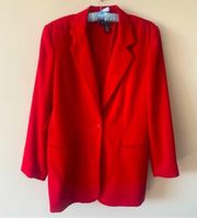 Vintage 80s Powersuit Westbound II Red Blazer