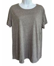 NWOT Danskin Now T-Shirt Shirt Womens XXL Gray Short Sleeve Semi-Fitted Workout