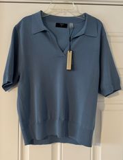 Blue Collared Shirt