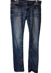 Black 30x32 No. 145 Straight Leg Low Rise Stretch Jeans