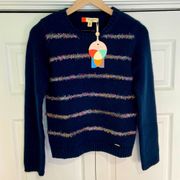 TINTOR Tinsel Stripe Sweater Navy