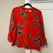 Cooper & Ella Red Blouse