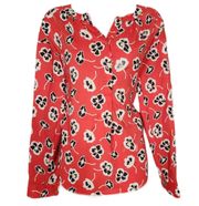 Juicy couture red floral print oversized blouse

size small