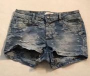 Candies Floral Denim Jacquard Short Size 7 Juniors