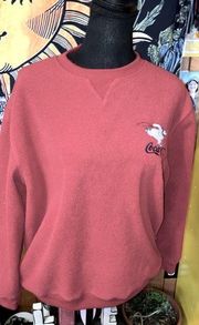 Vintage Coca-Cola women’s medium red fleece sweatshirt