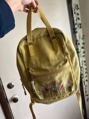 Mini Yellow Floral Backpack