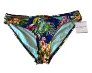 Liz Claiborne  Women's 14 Floral Swimsuit Bikini Hipster Bottom