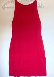 Loveappella sleeveless solid coral dress. Size S