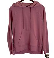 Athletic works mauve soft, hooded sweatshirt, women’s medium