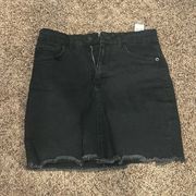 Nasty Gal Black Jean skirt US size 2