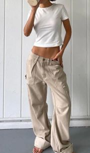 lioness baggy beige pants