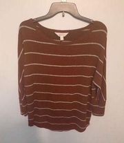 Market & Spruce Stitch Fix Red Striped Sweater size M