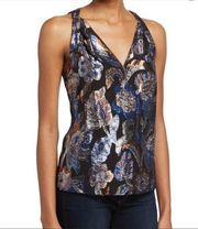 Ramy Brook Jerry Metallic Tank Sleeveless Top Size M