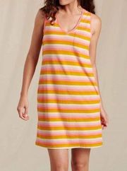 Toad & Co Grom Tank Dress Begonia Ombre Stripe M