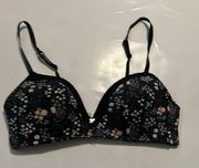 Jessica Simpson 36 C Floral Baby Breath Butterfly Bra